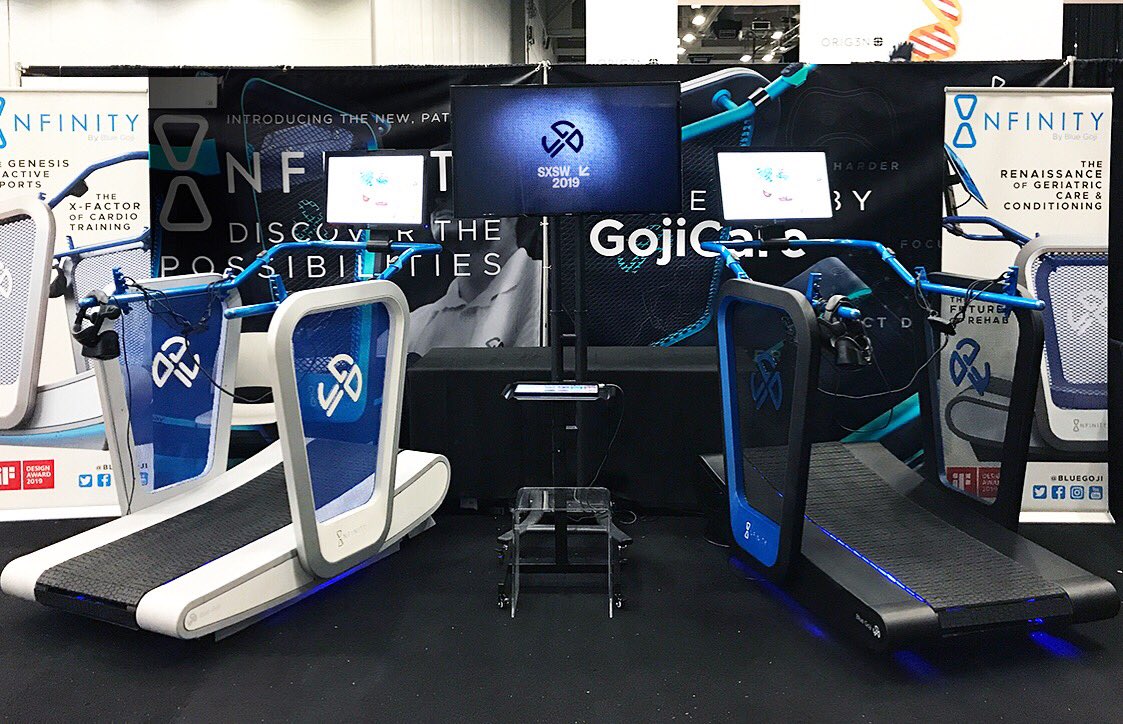 m3designthink's tweet photo. SXSW ready! Check out @BlueGoji for the award winning Infinity VR at Health & MedTech! #sxsw #sxsw2019 #innovation #tech #fitness #userexperiencedesign #ergonomics #technology #fitnessandtech #finishwell #awardwinning #m3design https://t.co/gYEuRaZLB4