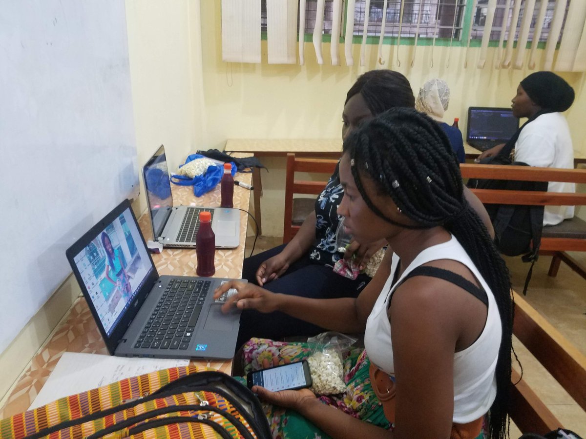 PyladiesTarkwa's tweet image. Pyladies Tarkwa meet-up 5.0 was a success. 
#WomenWhoCodeInPython #100DaysOfCode