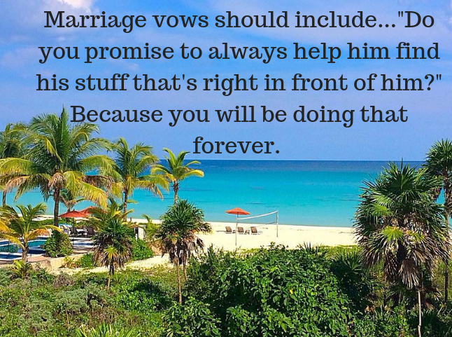 PlannerJoyce's tweet photo. Happy Monday everyone, Have a beautiful Monday! 

Marriage vows should include..."Do you promise to always help him find his stuff that's right in front of him?" Because you will be doing that forever. https://t.co/zJUPejgysq