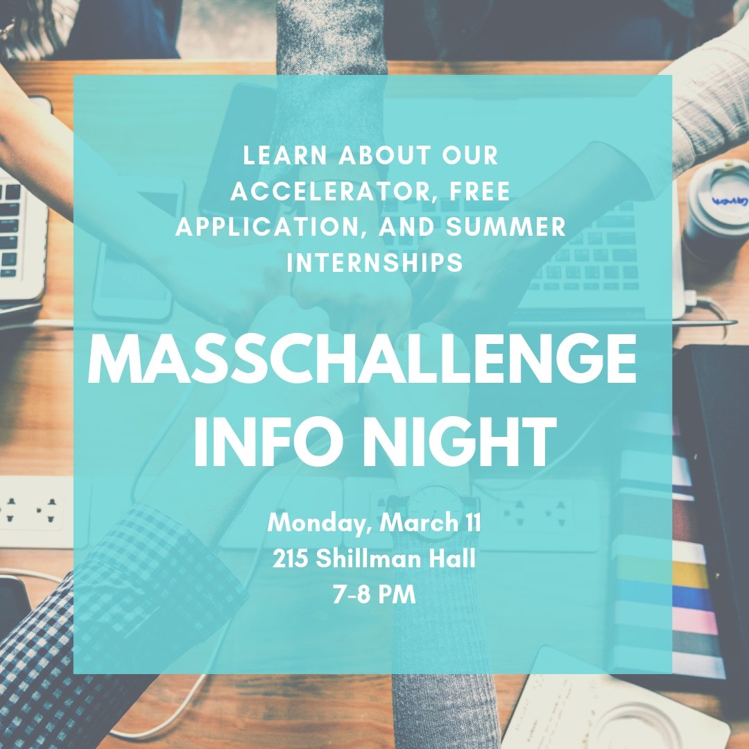 NEU Students: need some #MondayMotivation? Come to our <a href="/MassChallenge/">MassChallenge</a> info session tonight to learn about our #startup #accelerator and #Boston #internships! 7PM, 215 Shillman Hall <a href="/NUCenterEntrEdu/">NU Entrepreneurship</a> <a href="/IDEANEU/">IDEA</a> <a href="/neuscout/">Scout</a>
