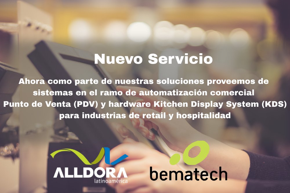AlldoraLatam's tweet photo. Descubre nuestro portafolio de soluciones y servicios #SpotABematech
#PuntosDeVenta #VentaDeEquiposDePuntosDeVenta
#softwaresolutions #hardware #pos #kds
¡Conoce todos estos y más beneficios que #AlldoraLatinoamerica te ofrece! https://t.co/9RHn0lUl1e