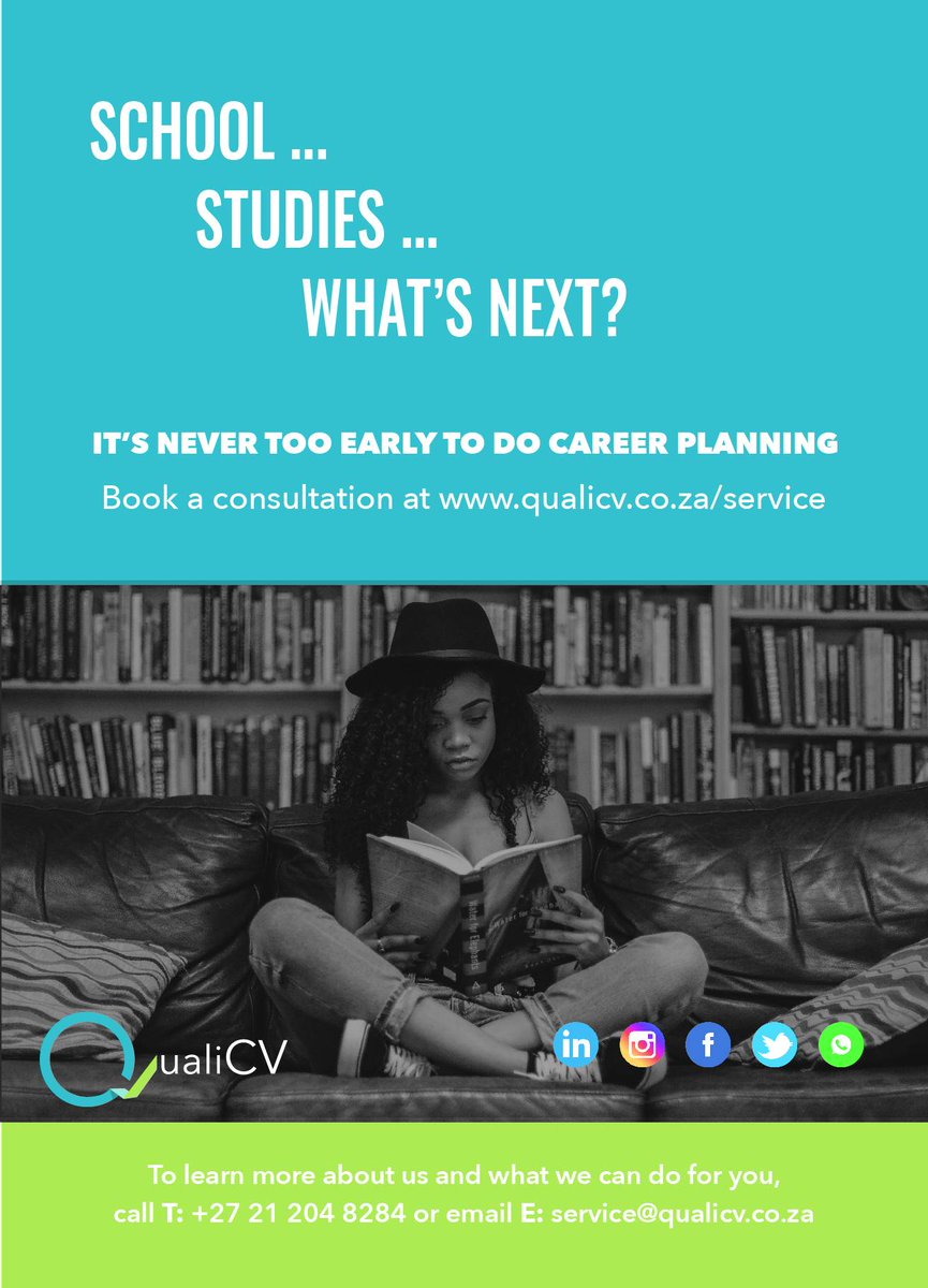 qualicv_za's tweet photo. Settling because you couldn't decide is terrible! Time to figure out what you REALLY need to do. Our Career Consultation is there to get you on the right path.

https://t.co/jCDujDx9bM 
#careergoals #planning #future #GetItRight #studies #job #youthZA https://t.co/tDitloYTQt