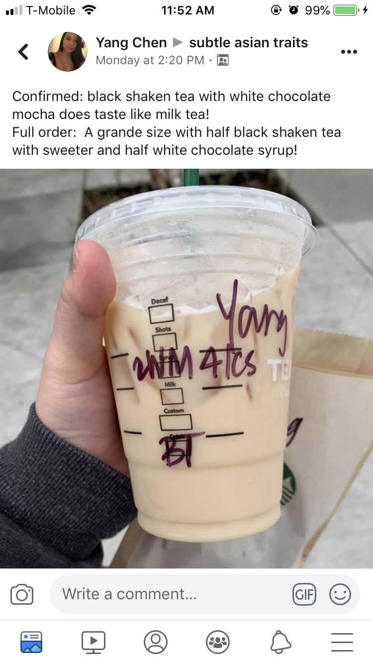 Simu Liu 刘思慕 Guys What S The Starbucks Milk Tea Recipe Again Feeling The Boba Craving Pretty Hard But None Near Sxsw Twitter