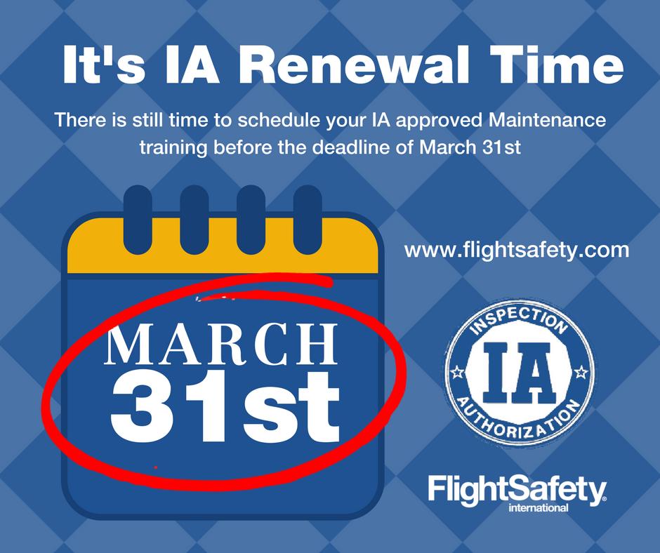 FlightSafetyInt's tweet image. IA approved maintenance training is due by end of March. Have you reserved your spot? Visit bit.ly/2AMAQzi to plan your training today! #SaveTheDate #MXTraining #IA #Maintenance