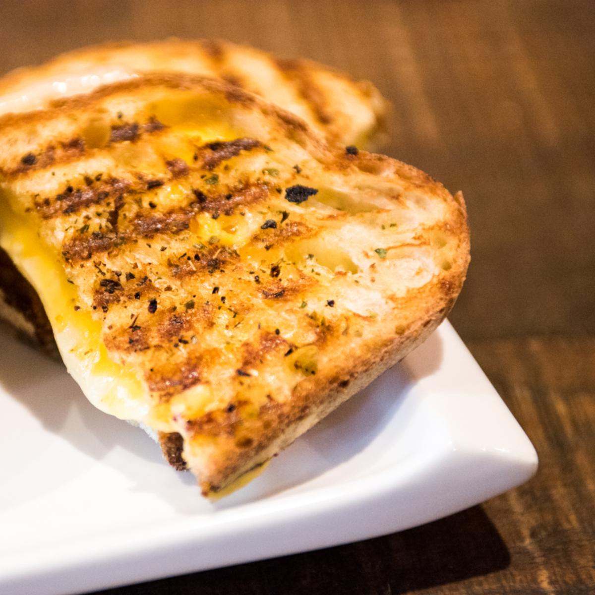 Still deciding on lunch? Choose between our  Four Cheese, Smoked Bacon Spinach Grilled Cheese, or Pesto Tomato Mozarrella Grilled Cheese.