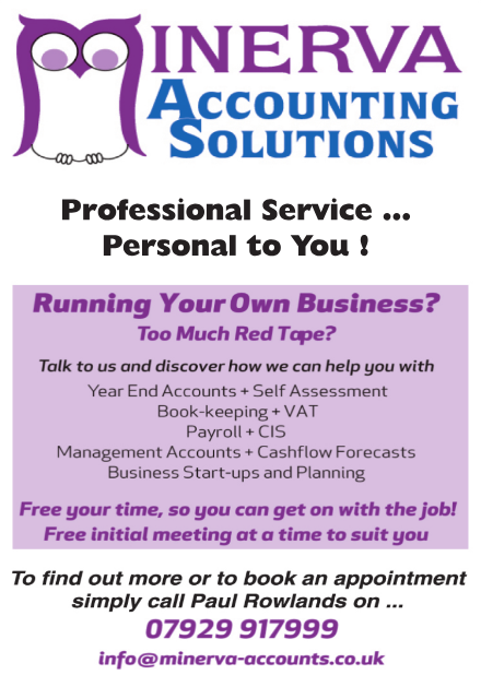 Minerva Accounting Solutions offer help and advice in book-keeping, payroll, management accounts, business startups and more. Contact info@minerva-accounts.co.uk.