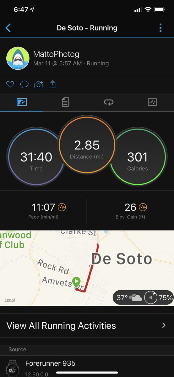 Mattophotog's tweet photo. What? Back to back days? Yes still taking it slow and easy but back to back pain free runs. #RoadtoRecovery #Run4Brandon https://t.co/u7au1U2Ql9