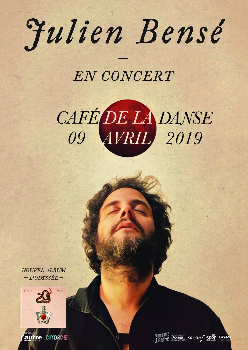 benseonline's tweet photo. Chers amis, 
Je chanterai mon #Odyssée mardi 9 avril à 19h30 au @Cafedeladanse 🙌🏾 
Je serai entouré de magnifiques comédiens qui liront des textes choisis autour de mes chansons
Hâte de vous y retrouver !
➡️ https://t.co/VR54JgeeIo https://t.co/jlN6nHk6T7
