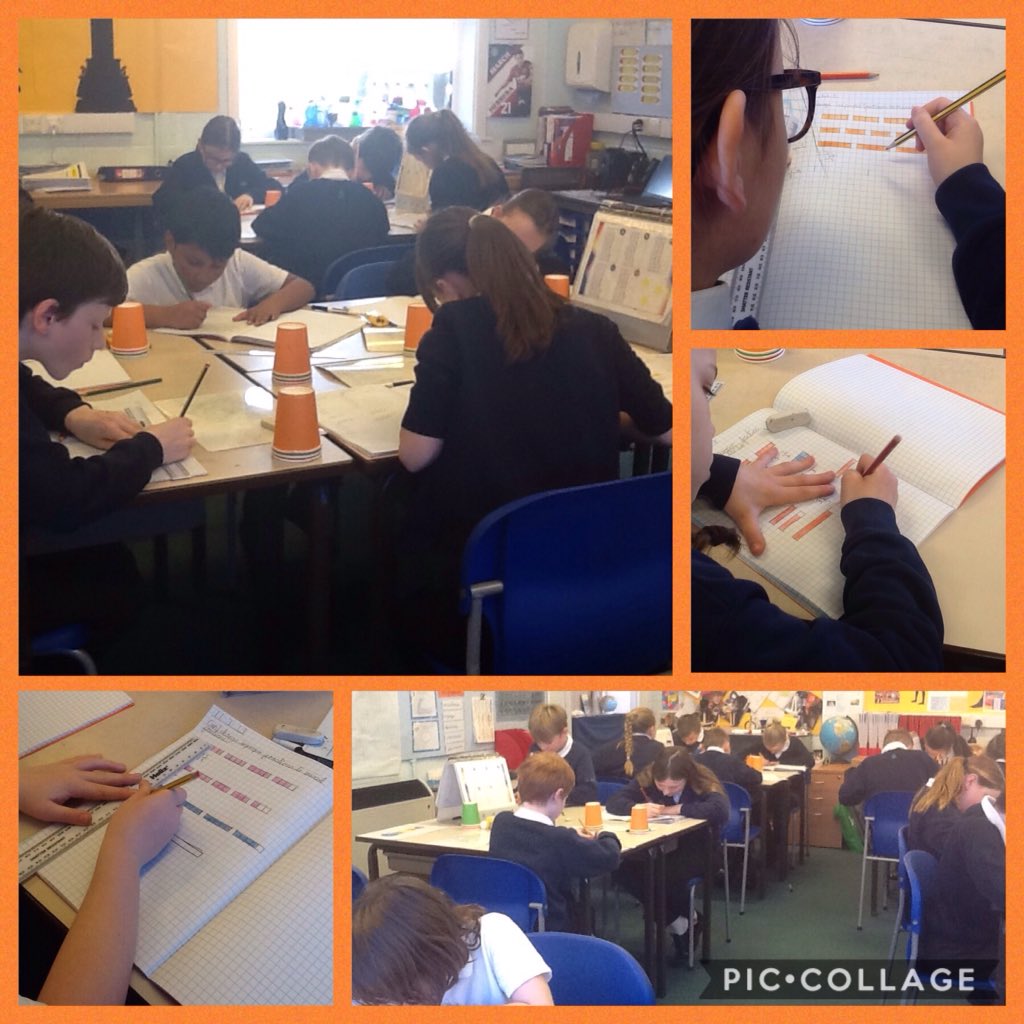 Today we used pictoral representations to help us change improper fractions into mixed numbers. The children were fully absorbed in their learning #fractions ##absorption <a href="/MiddlethorpePri/">Middlethorpe Primary</a>