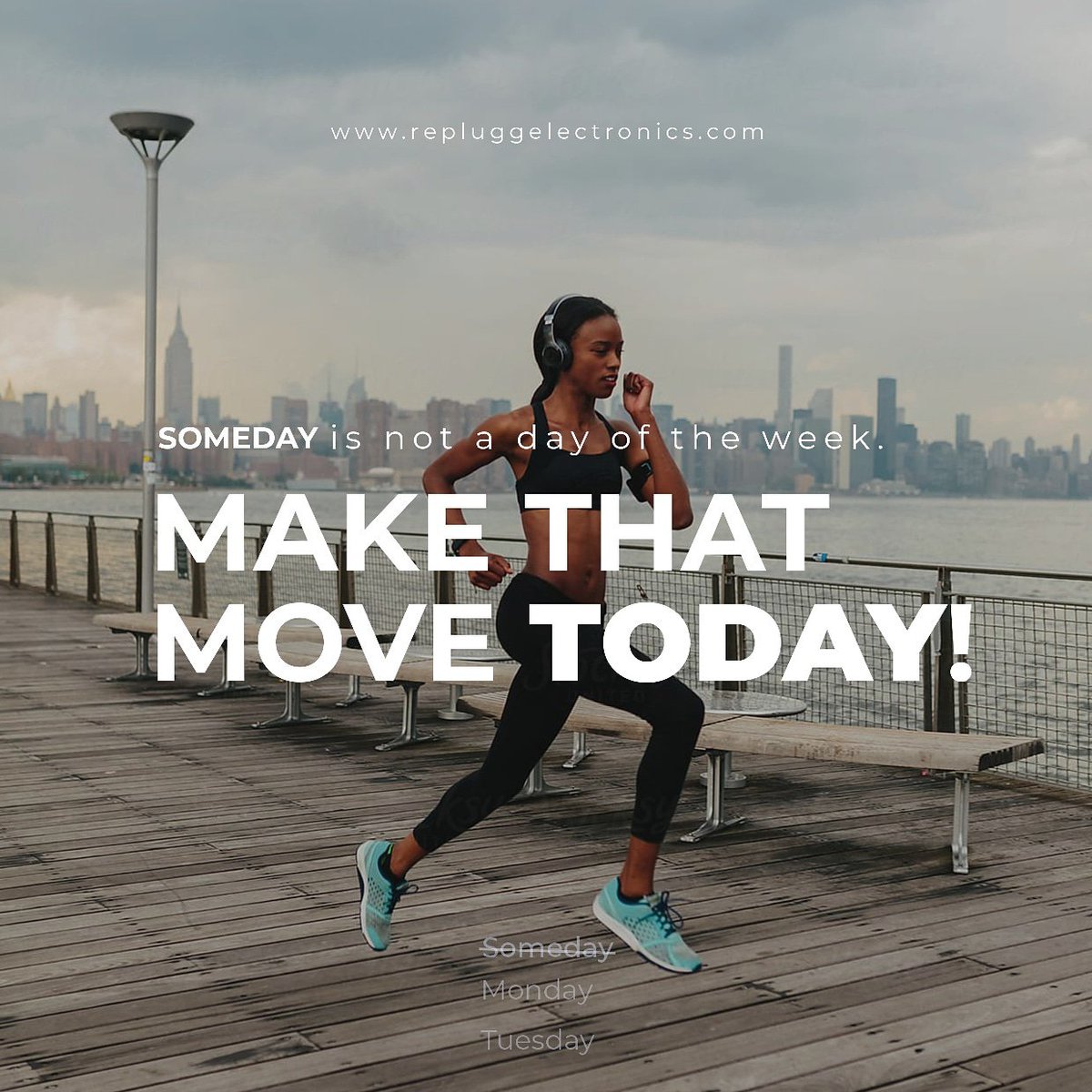 replugg_gh's tweet photo. Someday is not a day of the week. Make that call today.
Get that task done today.
Make that call today!
#MondayMotivation
#quote #inspiring #success #staypositive #noexcuses #grind #hustle #focus #dedication #active
#encouragement #positivevibes #work #ethics #growth #Replugg https://t.co/JIIuPY9zFW