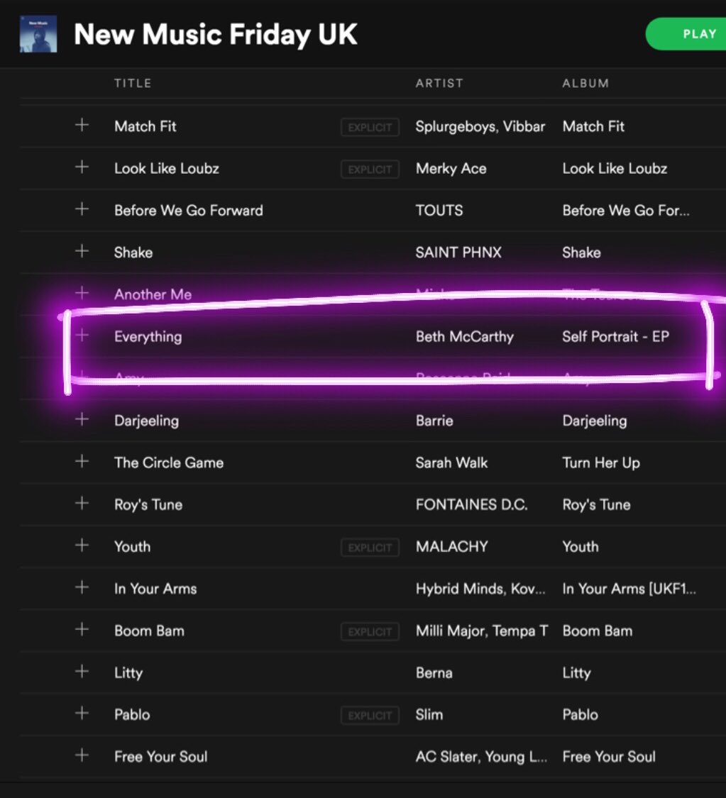 My song ‘Everything’ has made it on to the #NewMusicFridayUK playlist on <a href="/Spotify/">Spotify</a> - please help keep me there by streaming from the playlist here: open.spotify.com/user/spotify/p…