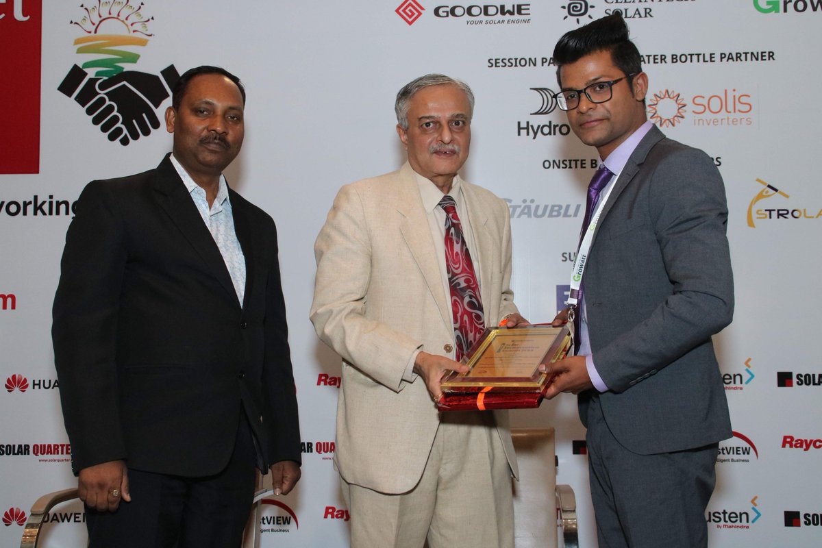 strolar's tweet photo. Strolar® was awarded "Solar Structural Engineering Company of the Year - Rooftop" by SolarQuarter at Solar BOS Meet India 2019 held on 7th March, 2019.
Congratulations Team! #award #structuralengineering #marching #Strolar #mountingstructure https://t.co/0dc57vtyyY