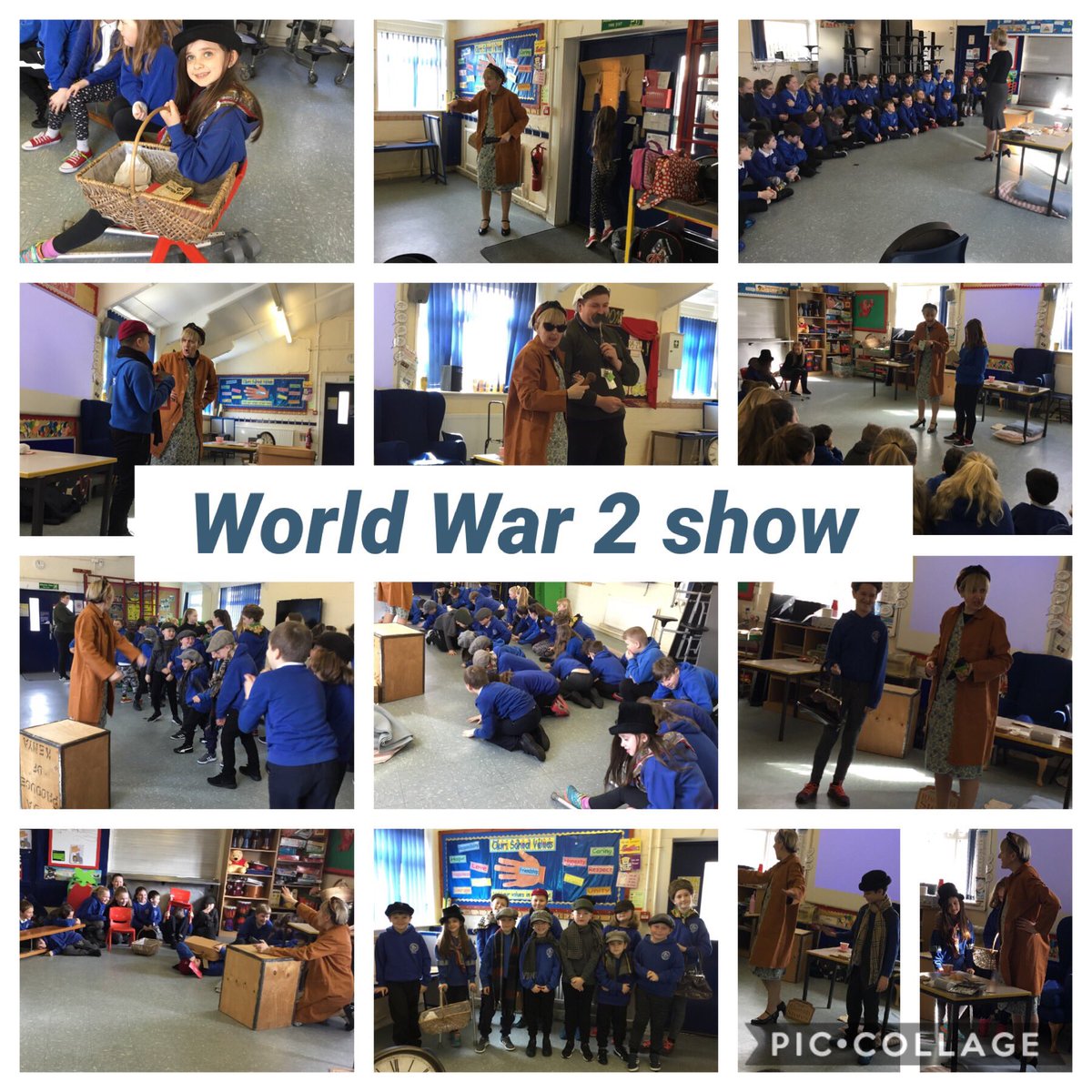 CCPPSchool's tweet photo. The Juniors thoroughly enjoyed their World War 2 show this morning. #ccp34 #ccp56 #ccphum #ccpfun https://t.co/KJ21szrCT4