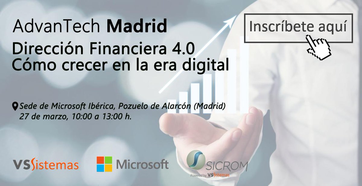 vs_sistemas's tweet image. JORNADAS ADVANTECH MADRID 2019 | Conoce las claves del crecimiento financiero en la era digital y descubre cómo abordar la transformación en tu empresa de forma segura.
Aquí te dejamos la agenda e información del evento: lnkd.in/gzyHJtU

#VSSistemas #AdvanTechMadrid