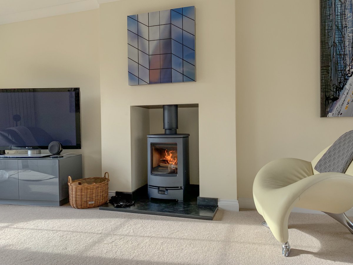 Another very happy customer with their new @charnwoodstoves Arc 5. Ecodesign ready for 2022, ready for the future, now.