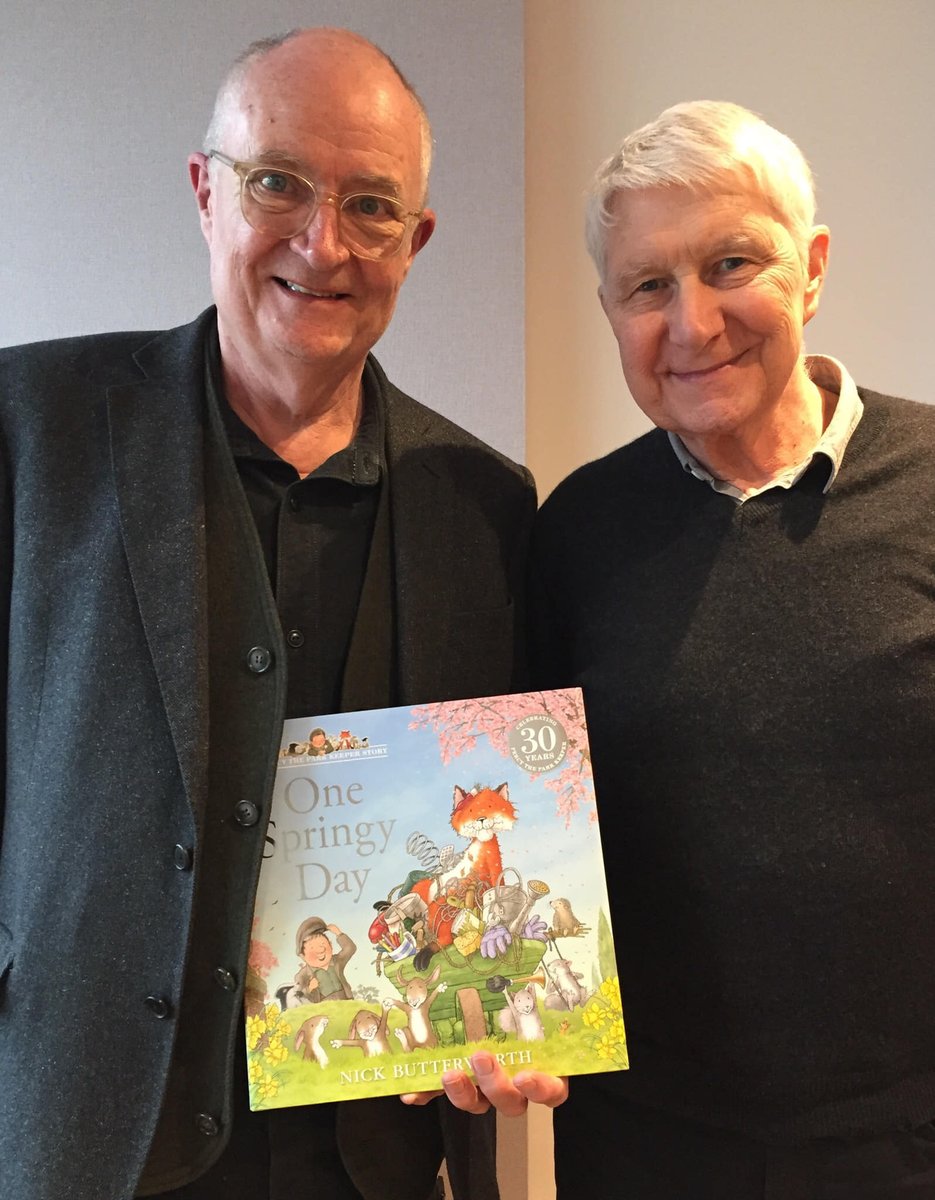 HarperCollinsCh's tweet photo. Here's Jim Broadbent and Nick Butterworth recording the new Percy The Park Keeper story 'One Springy Day' for the audio book. 🌷
One Springy Day is out on 4th April. You can pre-order your copy here: https://t.co/5Cqk9devNl #Percy30 #OneSpringyDay #Spring https://t.co/a4mLpzMhdF