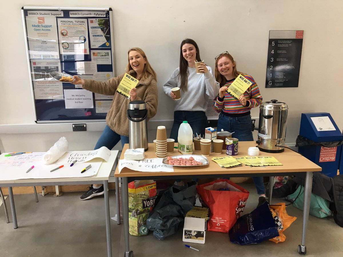 What a treat to be out with these gals asking students at Heath campus whether their job makes up their identity as part of <a href="/CardiffUniCU/">CardiffUniCU</a>’s ‘Who Am I?’ Week. 

Come say hello, take part in our poll and get a free hot drink <a href="/cardiffstudents/">Cardiff Students' Union</a>