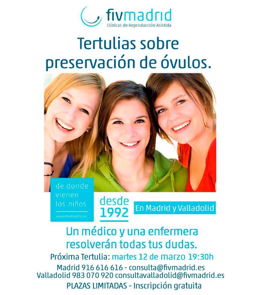 Fiv_Madrid's tweet photo. Mañana organizamos otra tertulia #gratuita para #mujeres que van a retrasar su #maternidad. Imprescindible inscribirte Madrid:915616 616 o consulta@fivmadrid.com Valladolid: 983 070 920 o consultavalladolid@fivmadrid.es
#programatumaternidad #ReproducciónAsistida #CongelarÓvulos https://t.co/nbhEyFetcS