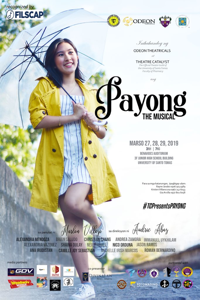 TheatreCatalyst's tweet photo. Catch the performance of the Payong cast tomorrow at Kanlungan: The Faculty of Pharmacy Arts and Poetry Night at the Benavides Garden, 5-9PM!!!!

#TCPresentsPAYONG ☔️🎭💜 https://t.co/DDHGoeq4cM