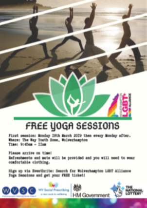 IEDPorguk's tweet photo. @LGBT_Wolves is running FREE yoga classes starting Mon 18 March at @TheWayYouthZone  All welcome. Book your place here https://t.co/ldtzhKIjPn #WolvesLGBT https://t.co/ljLHfH6AUw