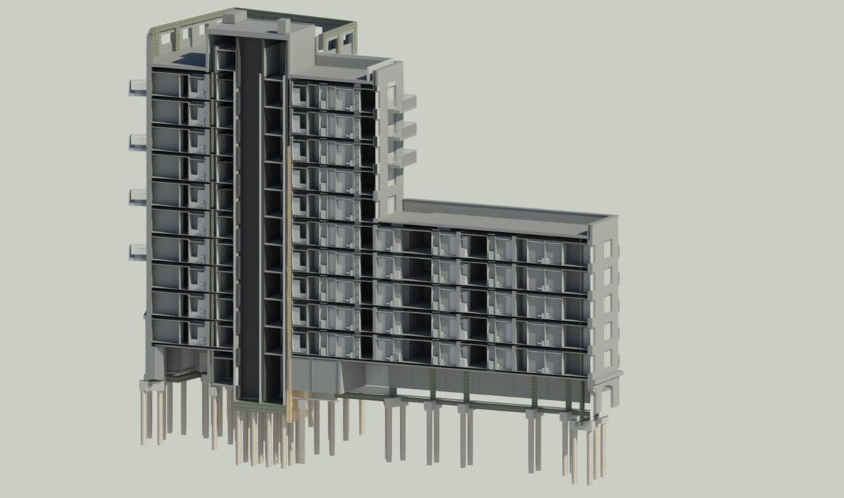 jubb_uk's tweet image. We are currently developing the #structuralmodel for the proposed #ND6 building in #BristolCityCentre with @gtpartnerships. #ND6 is a #mixed-use #residential building with #commercial spaces to the ground floor. #jubb_uk @marcus_tulloch @AssaelArchitect