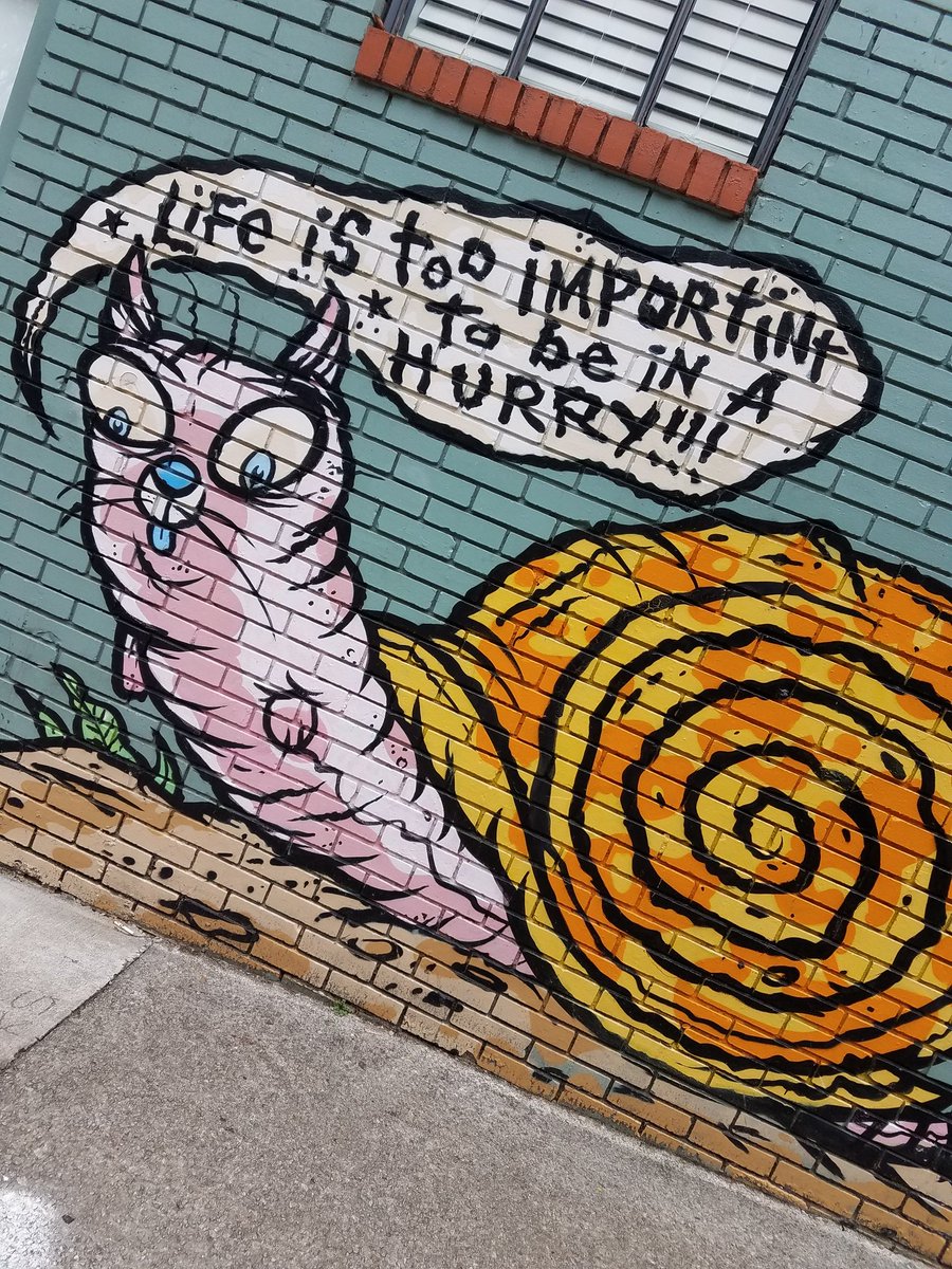 xoxo_Mutima's tweet photo. Nature does not hurry, yet everything is accomplished. Never be in a hurry; do everything quietly and in a calm spirit. Wishing all a great week ahead. #MoveWithTheFlow #InmanPark #mural #CommunityArt https://t.co/ThDqRgBbS0