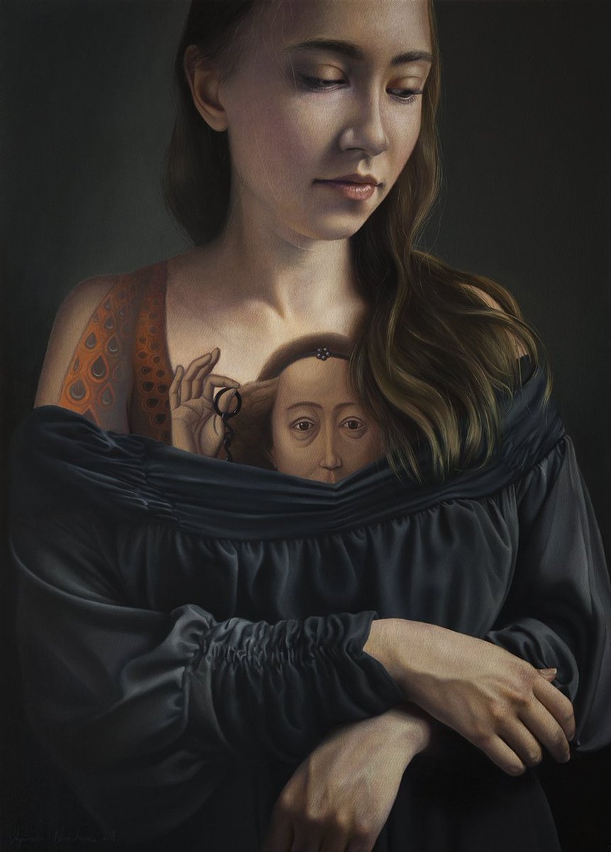 anienartowicz's tweet photo. Girl with the Tattoo
70 x 50 cm (27.6 x 19.7 inches), oil on canvas, 2018

_____
Painting is available through @RJDGallery https://t.co/NfWozNqObj