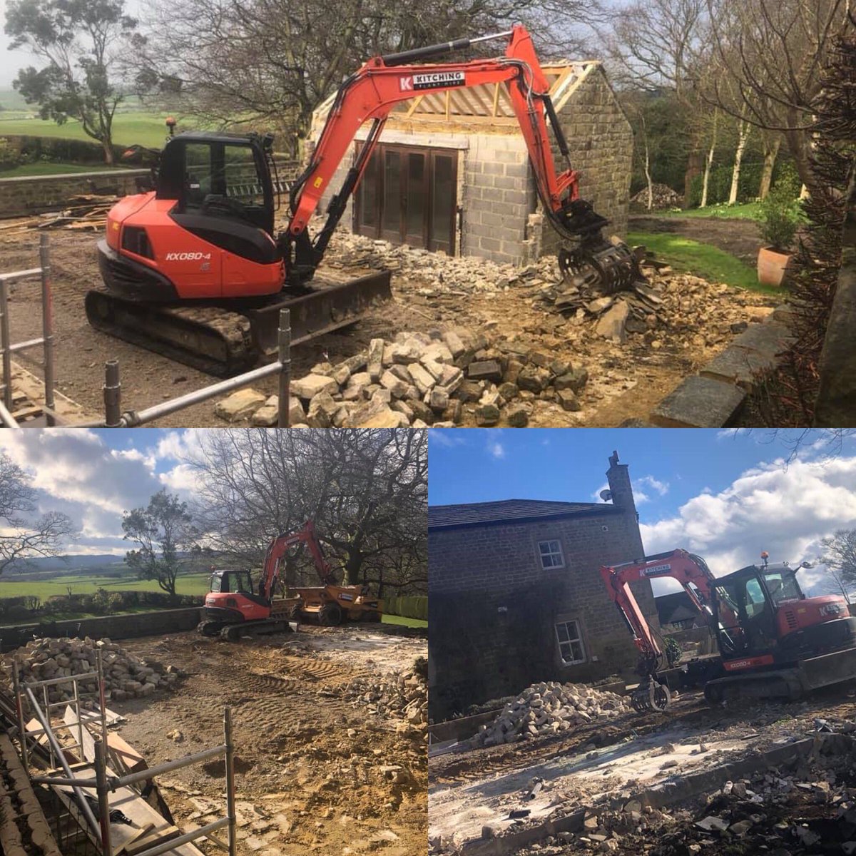 One of our Kubota KX080’s c/w Selector Grab making light work of this demolition job in Selby.

#kitchingplanthire #planthire #harrogate #yorkshire #kubota #selby #selectorgrab #demolition