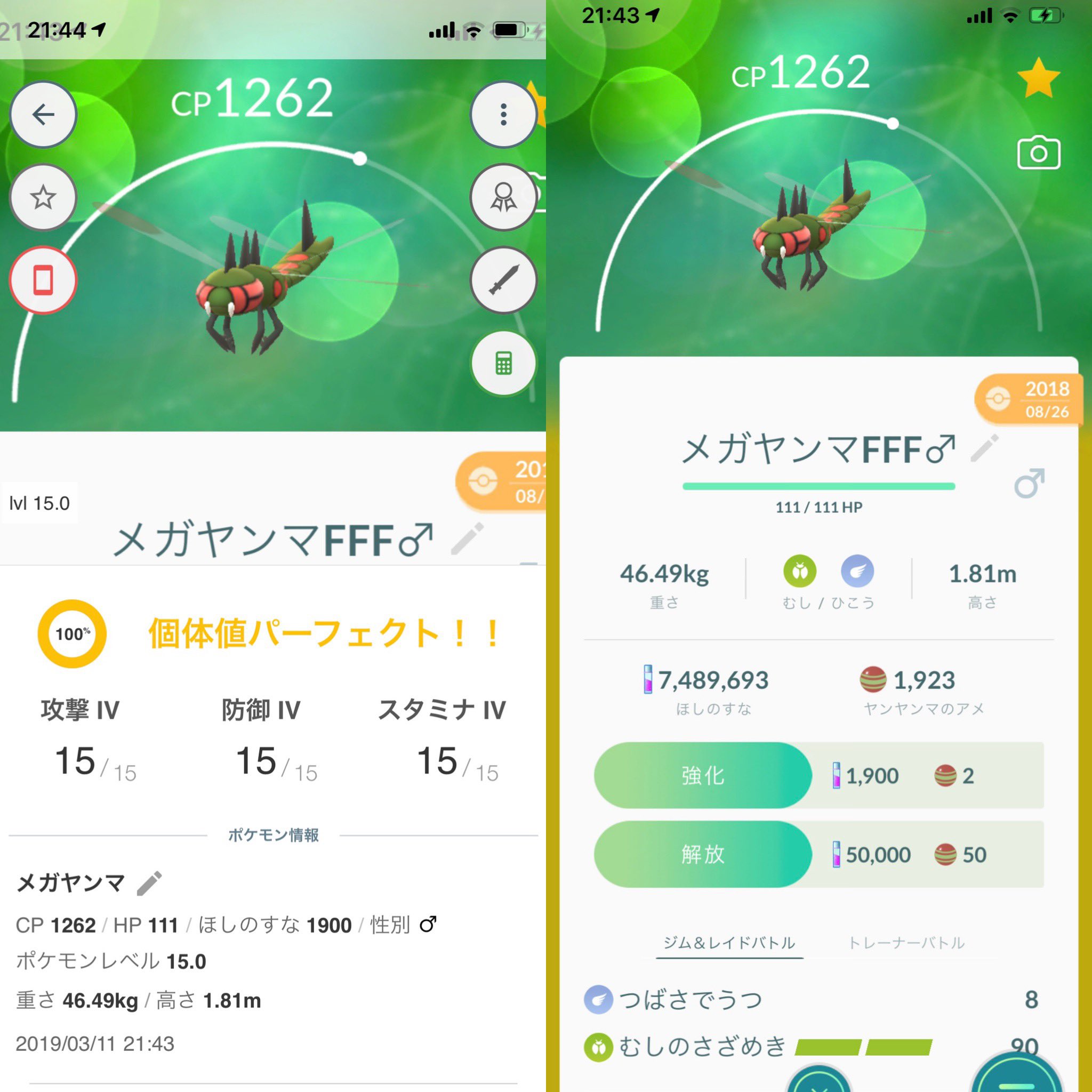 O Xrhsths Pokegoラビリンス Sto Twitter 地味なメガヤンマって趣味枠 と思いきや 虫ポケモンでは最強の一角 て訳でヤンヤンマfff進化させました 因みにヤンヤンマはトンボなのにブビーっと鳴く所がe٩ ๑ W ۶z ポケモンgo ヤンヤンマ メガヤンマ