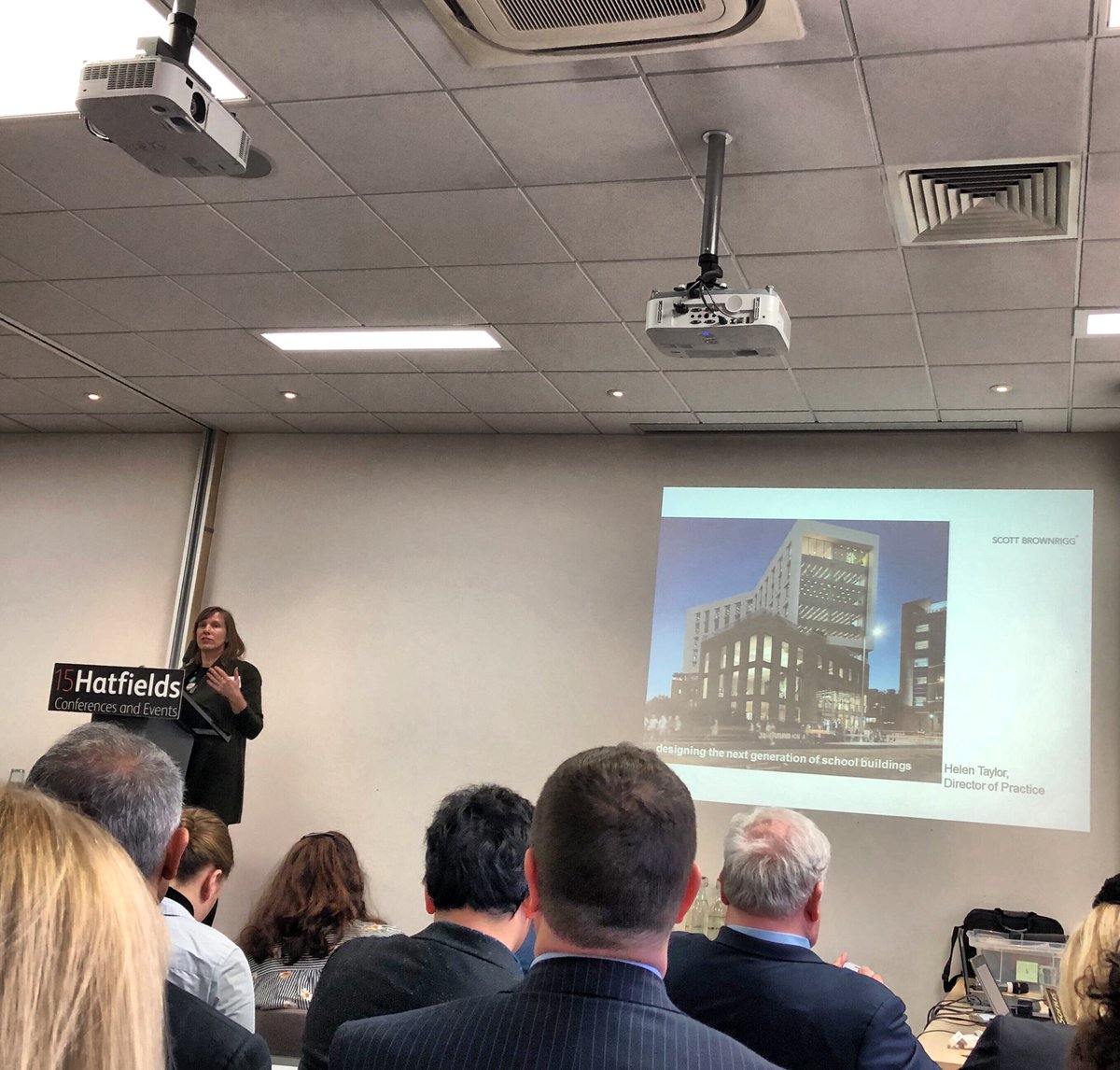 Thought-provoking discussions this morning around the design of the next generation of school buildings, at #WEdFEvents with Helen Taylor of @ScottBrownrigg  #thefutureofeducation @hstarchitect  @WEdFEvents