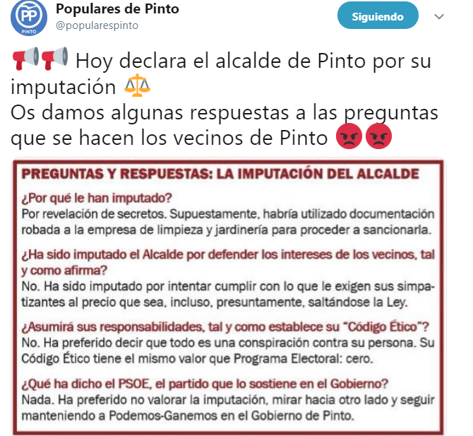 rsanchezmia's tweet photo. El partido más corrupto de España, sacando pecho en #Pinto contra quienes defienden los intereses públicos.
Todo en orden
@GanemosPinto @equopinto @miadepinto @PodemosPinto @iu_pinto @pcePINTO @SocialActivas https://t.co/GJjJtjcpjB