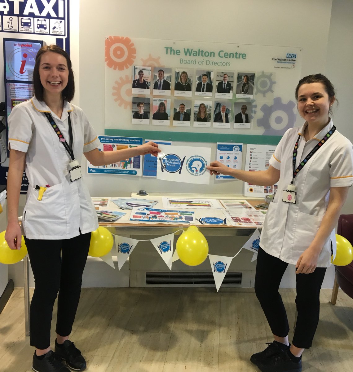 Great to have some of our Speech and Language Therapists talking to staff and patients for #nutritionandhydrationweek this week! Look out for more here over the next few days! #NHW2019