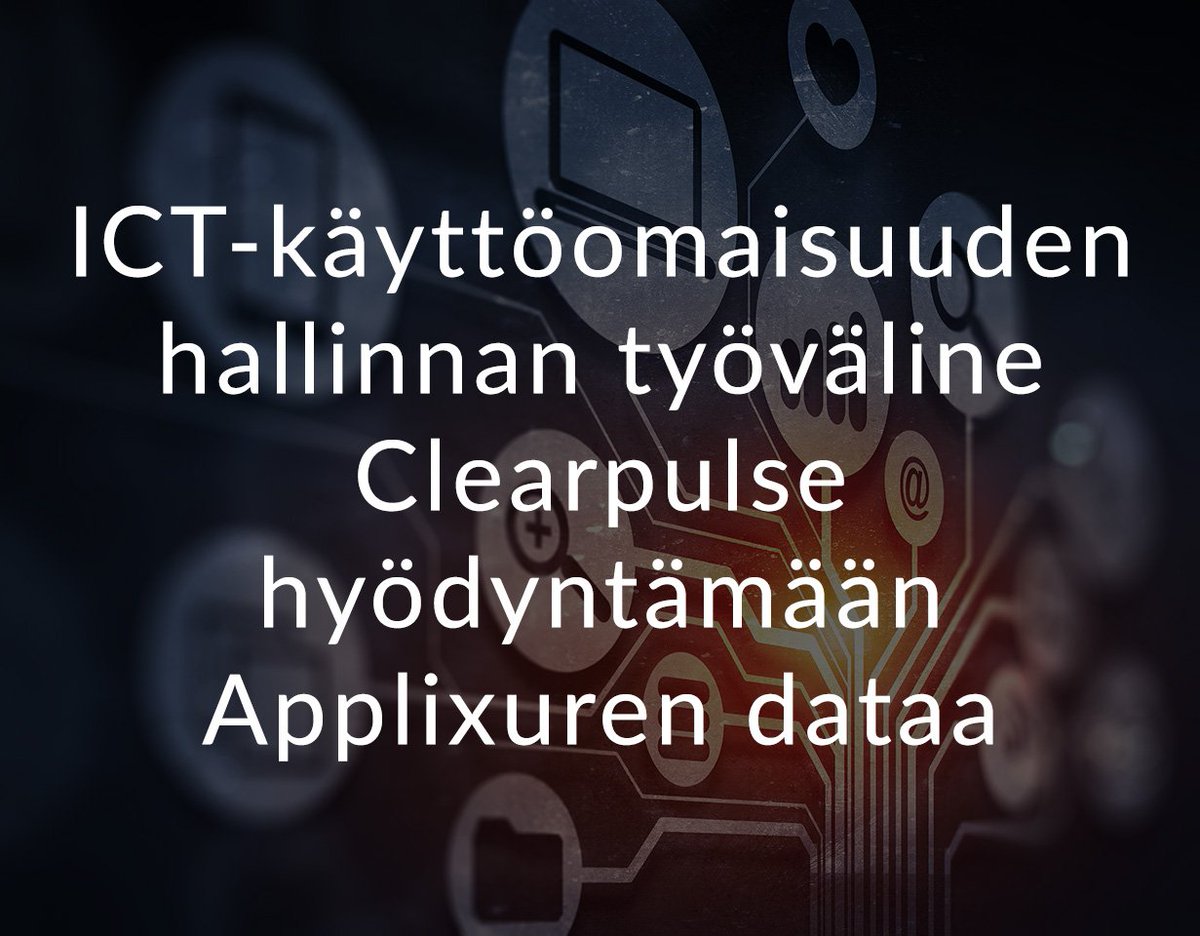 CubescomGroup's tweet photo. Markkinoiden monipuolisin ict-infrastruktuurin hallintajärjestelmä Clearpulse laajenee jälleen ominaisuuksiltaan https://t.co/nmUWsFcknU  @applixure @CubescomGroup #clearpulse https://t.co/SxLEzBmXTp