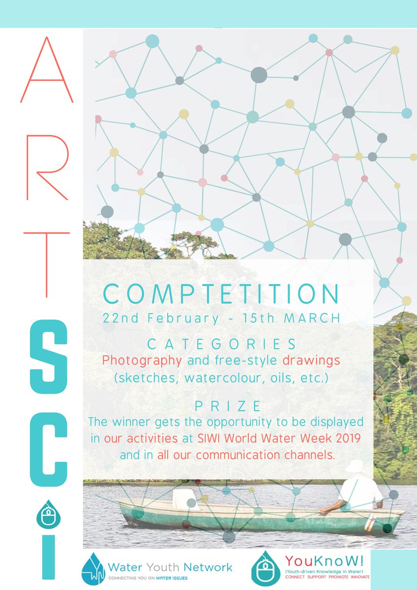 Last week to apply for the ArtSci Competition! 🤩
👉 You have until 15th March to submit your artwork related to water projects or water eco-systems here: 1.shortstack.com/hkDMp9 Once you upload it, get your friends to vote!
#Water #WaterDevelopment #SDG6 #WorldWaterDay