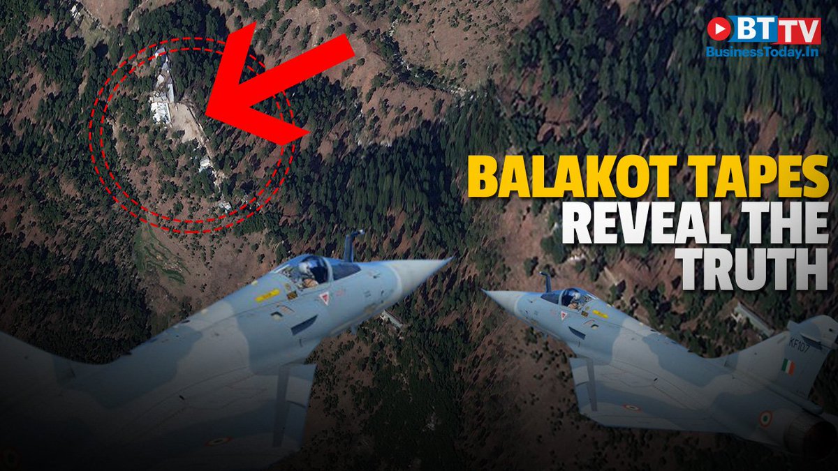 business_today's tweet photo. Watch as #Balakot tapes expose Pakistan and reveal truth about air strikes | Business Today #BalakotBombing
#IAFStrikesBack https://t.co/wcjLrSFHW3 https://t.co/D6iaSBUQNv