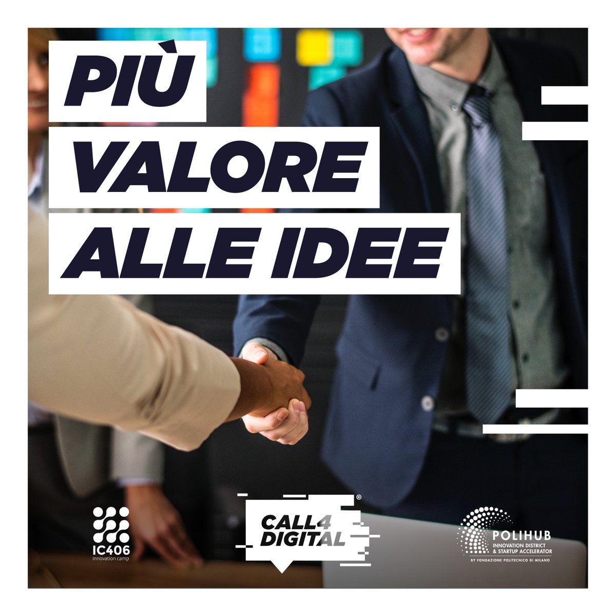 ic_406's tweet photo. IC406 e @PoliHub cercano idee digitali ed innovative per #Call4Digital, un’iniziativa volta a selezionare le migliori start up e progetti imprenditoriali che svolgeranno un percorso di incubazione di 6 mesi all'interno di IC406, l’incubatore di Auriga.
👉🏻 https://t.co/3Xme0DZ001 https://t.co/Kqt8rOzv3v