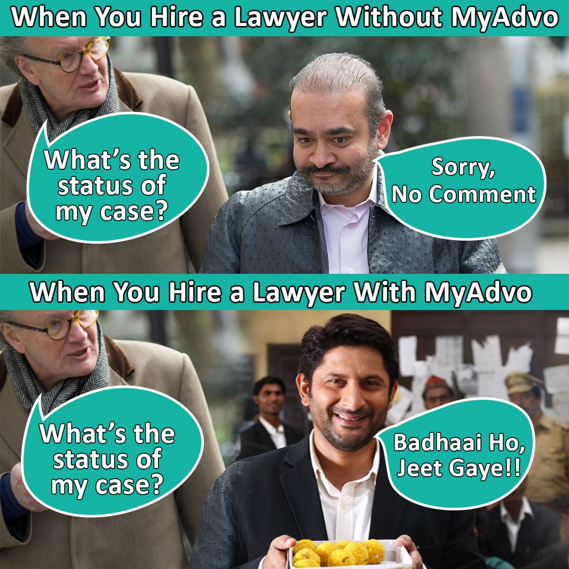 MyAdvo.in tweet media