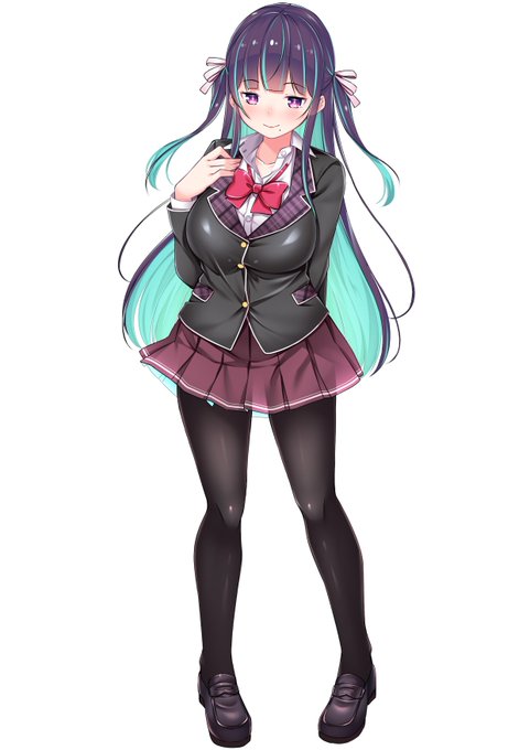 メッシュの入ったオリキャラ達、とりあえず立ち絵だけ描いてみた。 