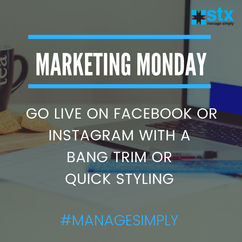 stxsoftware's tweet image. Showcase simple trims &amp;amp; stylings on Facebook or Instagram LIVE #managesimply