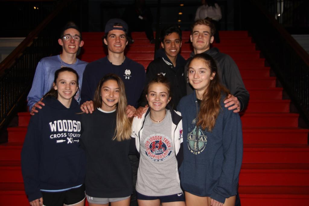 WoodsonXCTF's tweet photo. WTW athletes who qualified to Nationals.  Boys 4x800m (Jackson, Joey, Aslan, Tyler) and girls 4x800m (Caroline, Chloe, Erin, Annie).  Chloe also quelified in the freshman 400m. All raced well, great indoors season. https://t.co/oFItRUMPUy