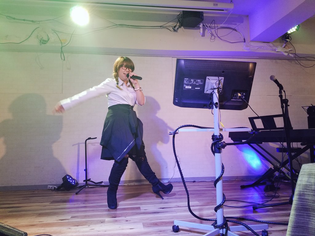 zunda825's tweet image. 今日のオープンマイクLIVE に駆け付けてくれたアキバウリさん&amp;amp;ガヤさん まさか、来て頂けるとは思わなかったので、超嬉しかったです( pﾟ∀ﾟq)💗 オープンマイクになったら演者さん顔負けの今日のスペシャルゲストばりの圧巻パフォーマンスStyle🎉

#池袋canopus 
#アキバウリ