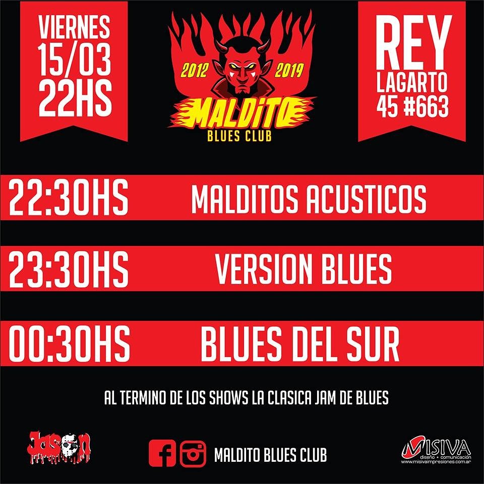 bluesdelsur's tweet photo. Este viernes tocamos en Rey Lagarto, La Plata.
Los esperamos a todos https://t.co/nujeyf1JH8