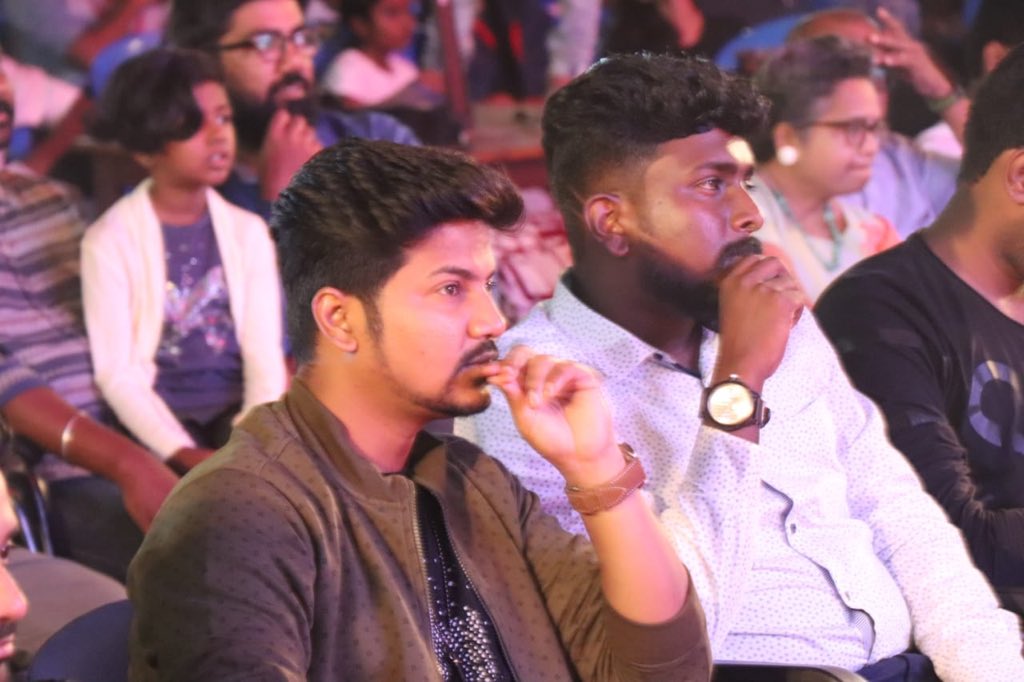 actorazhar's tweet photo. @DrMGRuniversity #hosttime @ThisIsDSP & Singer Anand https://t.co/JQoVG5dbs3