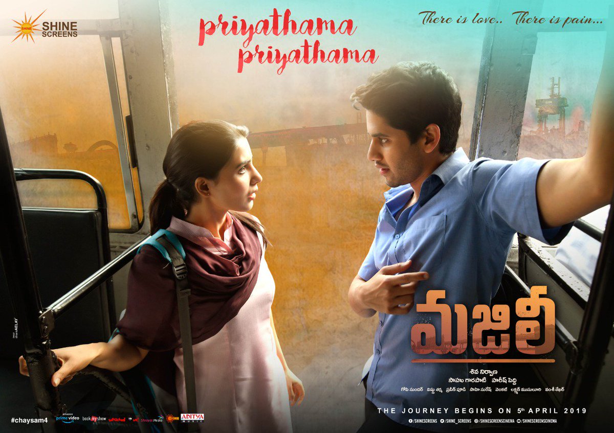 iamviickyt's tweet photo. Just played #PriyathamaPriyathama on @radiocityindia #Hyderabad and I must say @Chinmayi you conveyed the love and the pain so beautifully with this haunting melody #hatsoff #SuperRomantic waiting for #MajiliOnApril5th @Samanthaprabhu2 @chay_akkineni this song is an #addiction https://t.co/IoiYlNYB5L