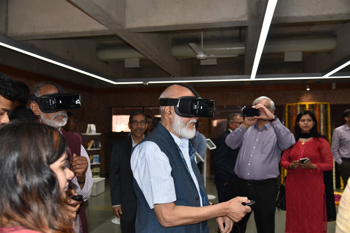 IIMAhmedabad's tweet photo. The restored Vikram Sarabhai Library, located at the epicentre of the #IIMA campus, was inaugurated today. Tata Consultancy Services (@TCS) extended their support for the renovation of the #library. Here are a few glimpses of the event.

@TCS_News @TataCompanies @VSLIIMA https://t.co/z5X7s8IuQt