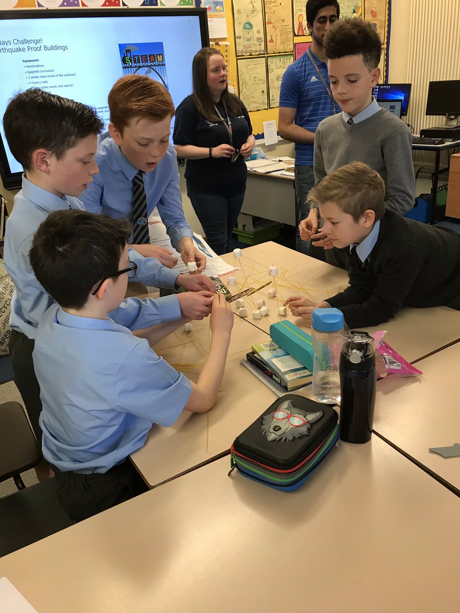 OLM_Primary's tweet photo. Team work and problem solving in P7d for STEM week today. #olmSTEM #ERCSTEM #thinkinglikeanengineer #BSW2019 https://t.co/dSoP2YylT1