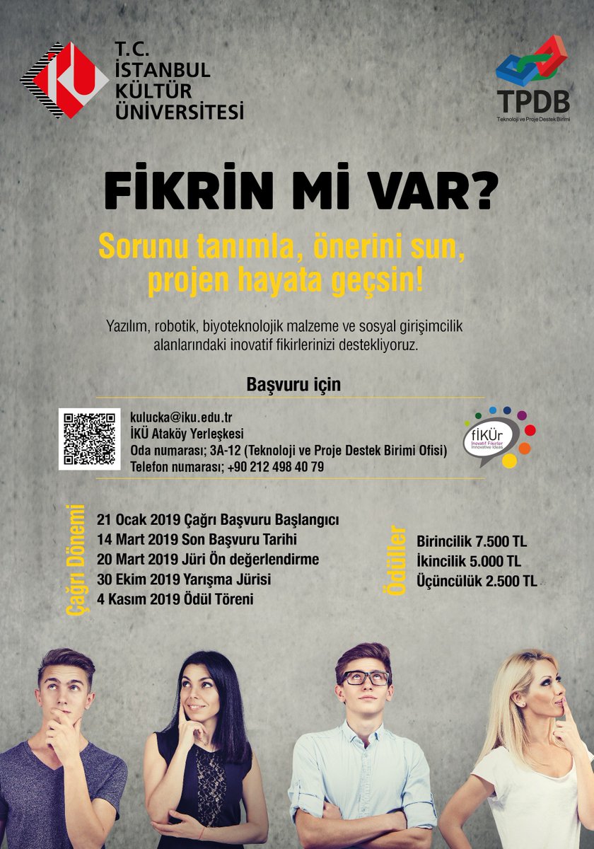 Projeni hayata geçirme fırsatını yakalamak için son 3 gün İKÜ'lü! 

Başvuru İçin: goo.gl/forms/0vsZkdsn…