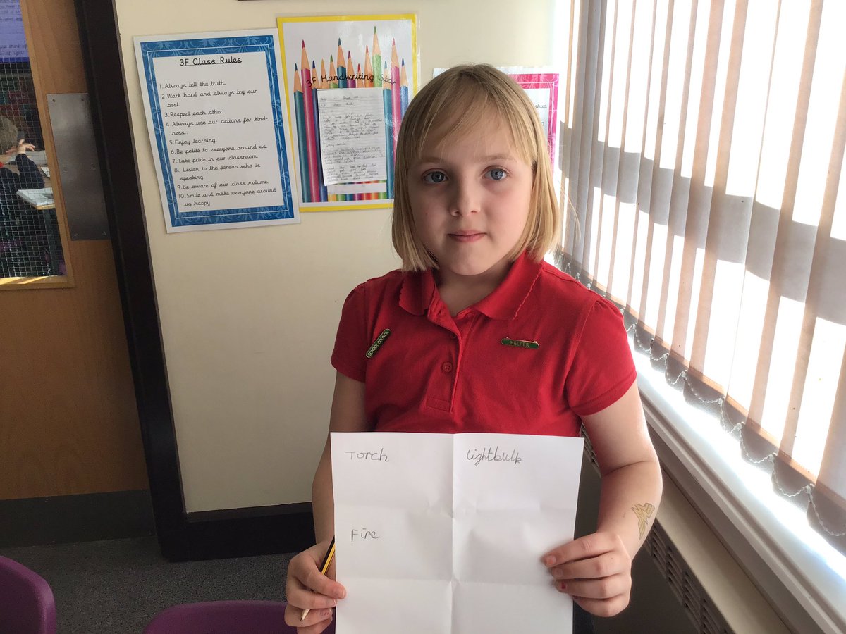 WBJYear3's tweet image. @WBJJuniorSchool Collecting sources of light to start our science topic! #wbjsscience #talklessteaching