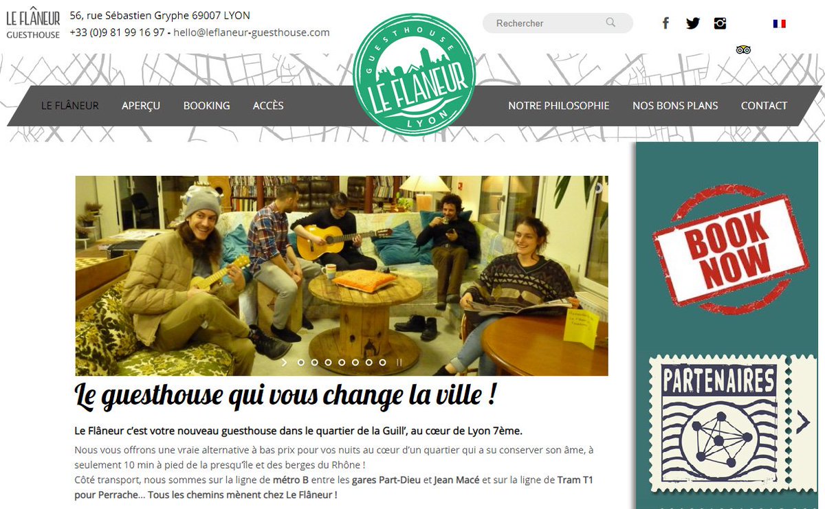 RoomcloudFr's tweet photo. L'Auberge de Jeneusse The Flaneur Guest House à Lyon rejoint la Communauté des utlisateurs du Channel Manager @RoomCloudFrance
Exploitants d'Auberge de Jeunesse, découvez comment #RoomCloud peut vous aider à Booster votre taux d'occupation
https://t.co/4R0Kx88315 https://t.co/hsLx6sFJON