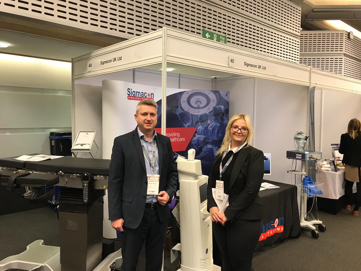 SigmaconUKLtd's tweet photo. We are at the @QEIICentre in London for the @SCTSUK annual meeting. 

From @SchmitzSoehne we have the innovative DIAMOND® Operating Table.

From @LumenisInc there is the AcuPulse DUO® CO2 Laser treat patients MIS.

From @InspiredSurg we have the ORA 6K® LED Light Source #SCTS2019 https://t.co/Xn403vM43y